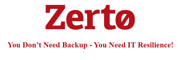 Zerto - IT Resilience